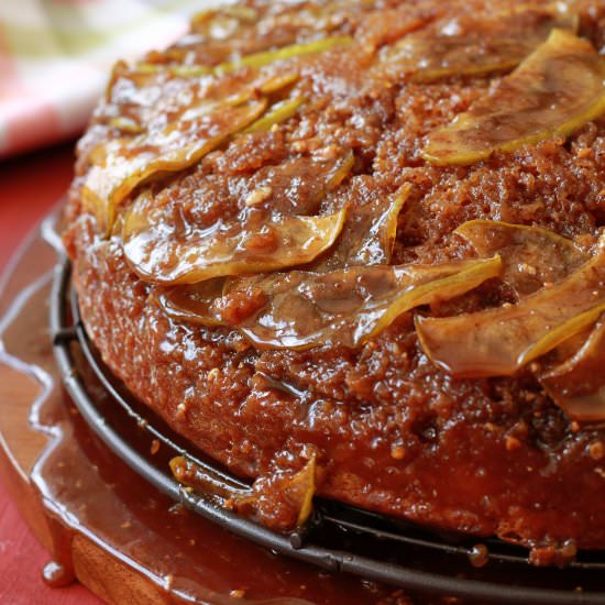 Caramel Apple Upside-Down Cake