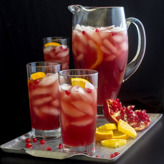 Spiced Pomegranate Cocktails