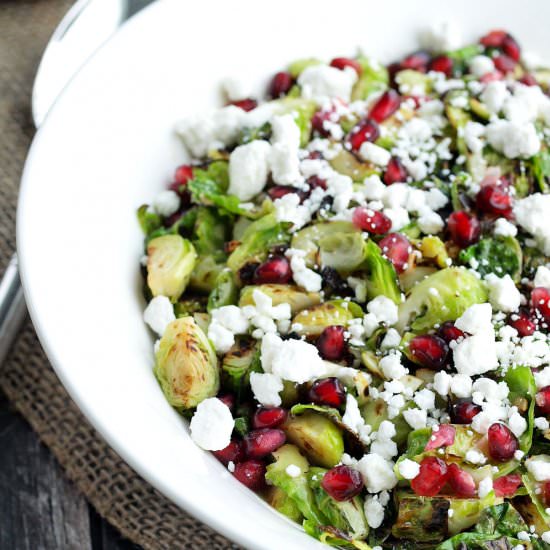 Warm Brussels Sprouts Salad