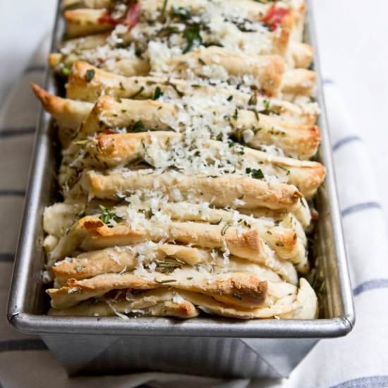 Herb, Prosciutto, & Asiago Bread