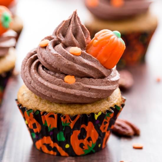 Pumpkin Pecan Cupcakes