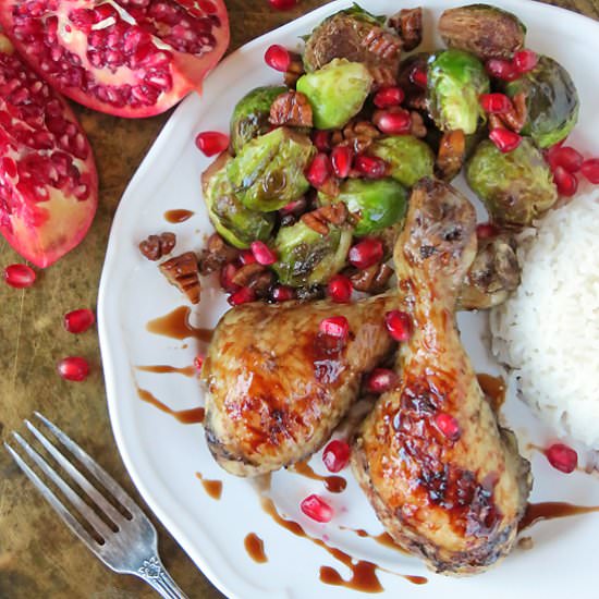 Pomegranate Glazed Chicken