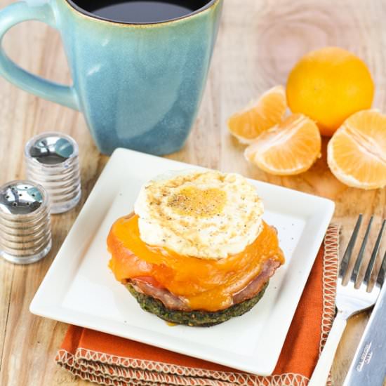 Open Faced Fried Egg Sandwich