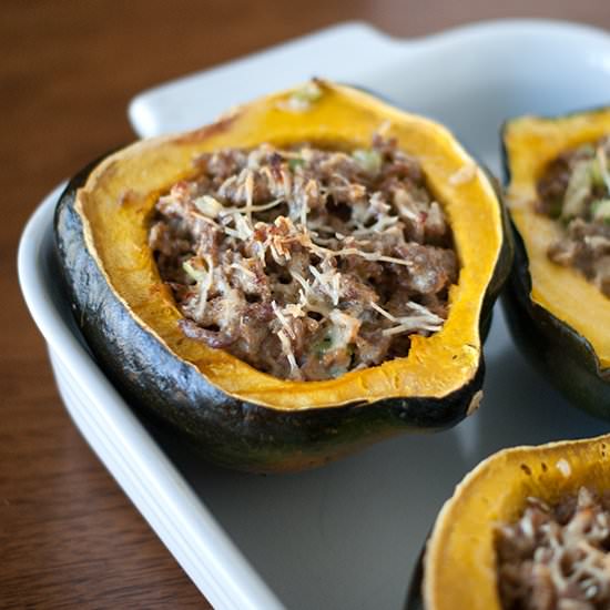 Sausage Stuffed Squash