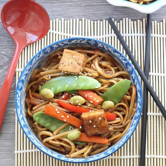 {Slow Cooker} Vegetable Lo Mein