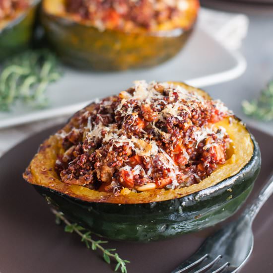 Quinoa Stuffed Acorn Squash