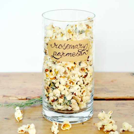 Rosemary Parmesan Popcorn