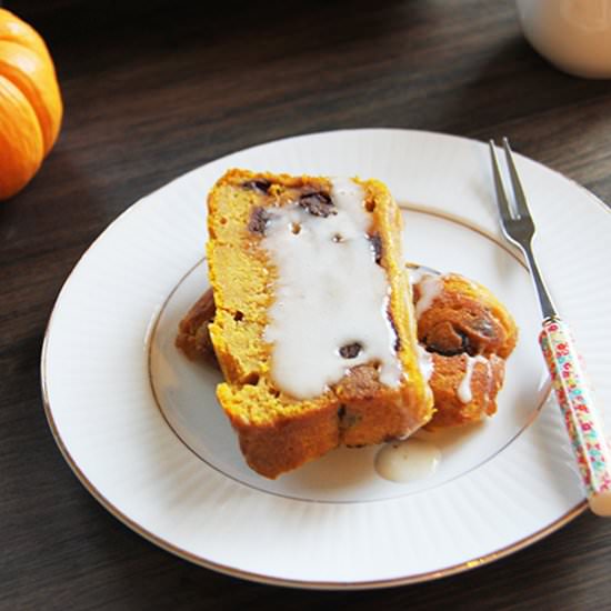 Pumpkin Chocolate Tea Bread
