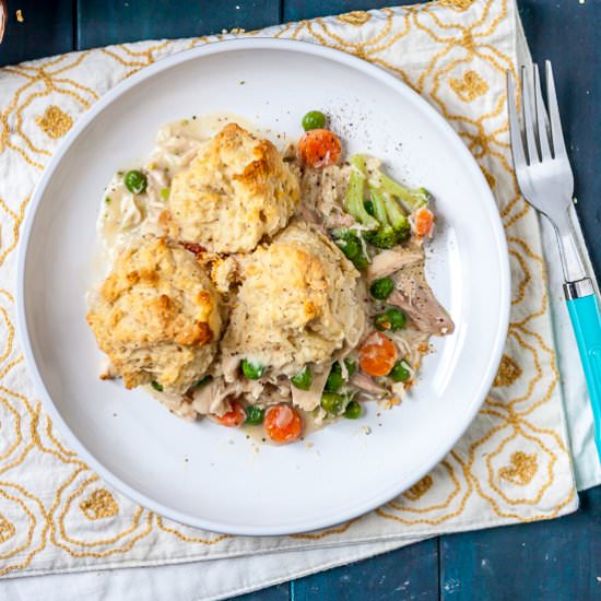 Chicken Pot Pie with Goat Cheese