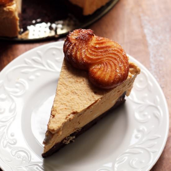 Pumpkin mousse cruller tart