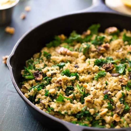 Herbed Kale and Quinoa Skillet