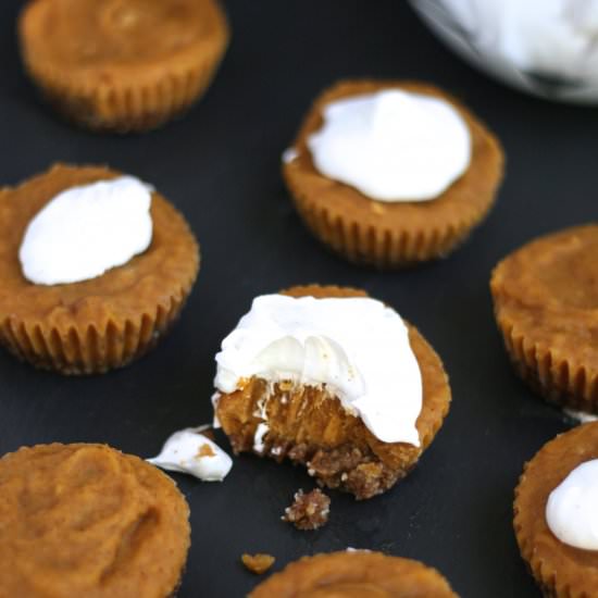 Mini No-Bake Pumpkin Pies