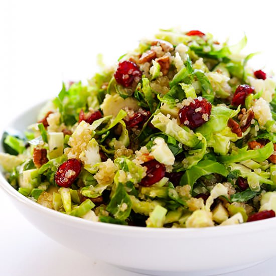 Brussels Sprouts & Cranberry Salad