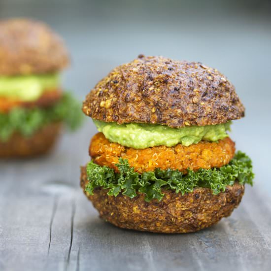 Sweet Potato & Quinoa Sliders