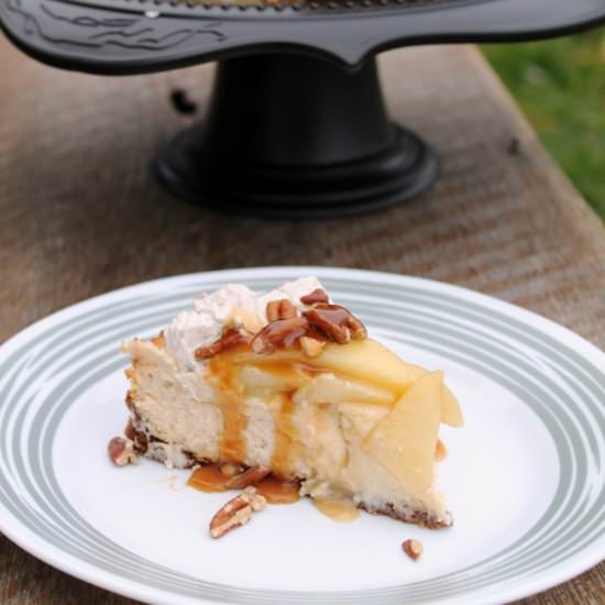 Caramel Apple Pecan Cheesecake