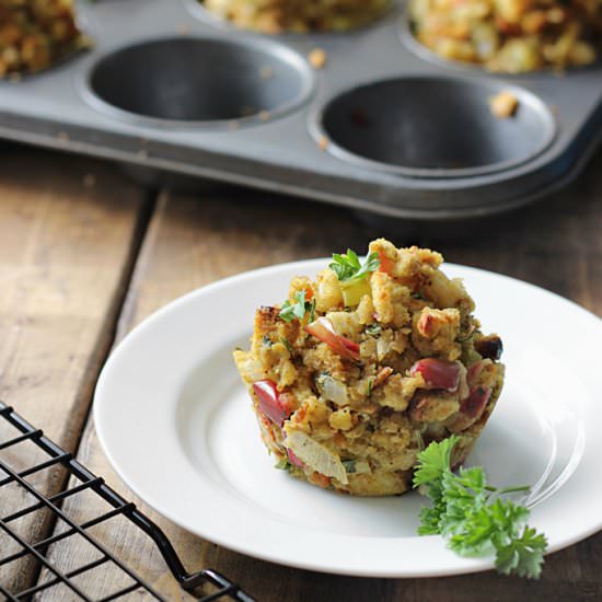 Apple and Onion Stuffin’ Muffins