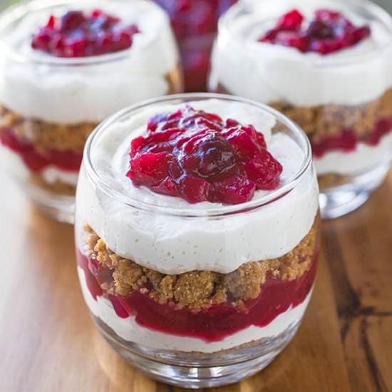 Cranberry “Cheesecake” Parfaits