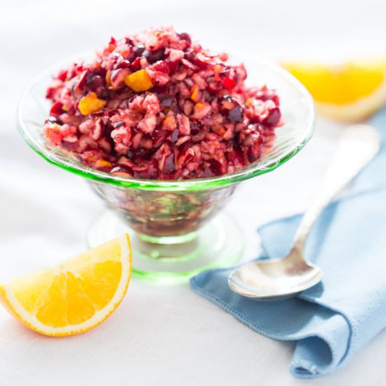10-minute Cranberry Orange Relish