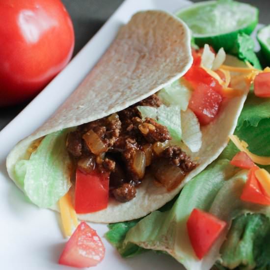 Soft Beef Tacos