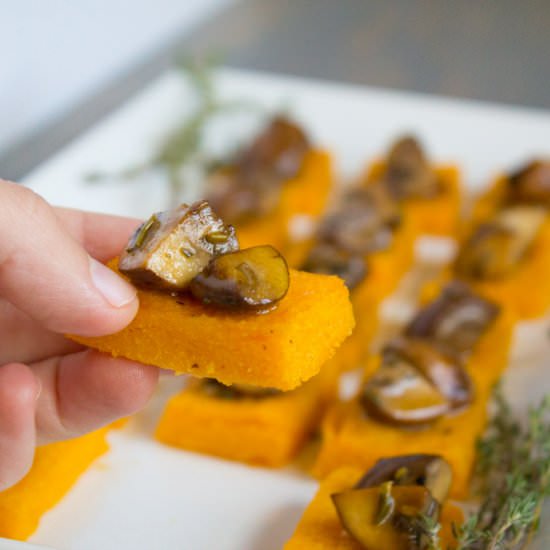Sweet Potato Polenta Bites