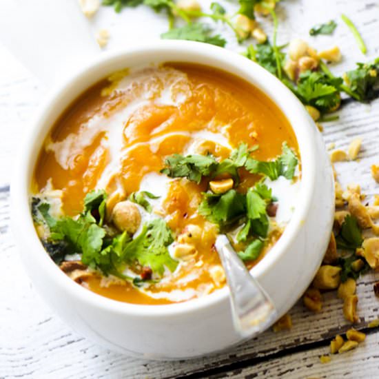 Thai Curried Butternut Squash Soup