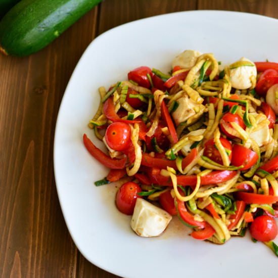 Zucchini Caprese Salad