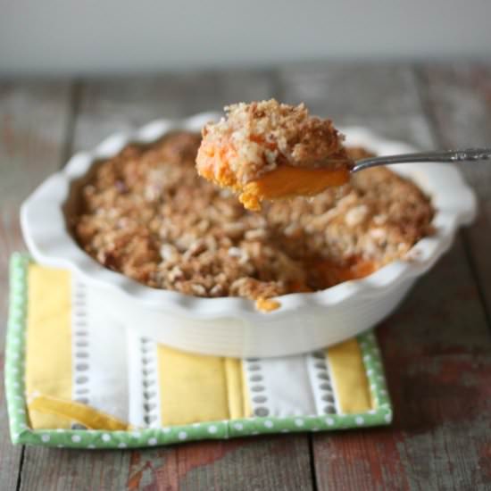 Coconut Crusted Sweet Potato Pie