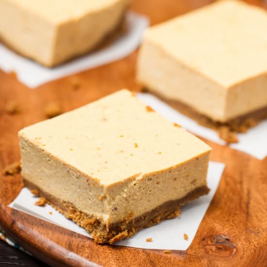Pumpkin Cheesecake Bars