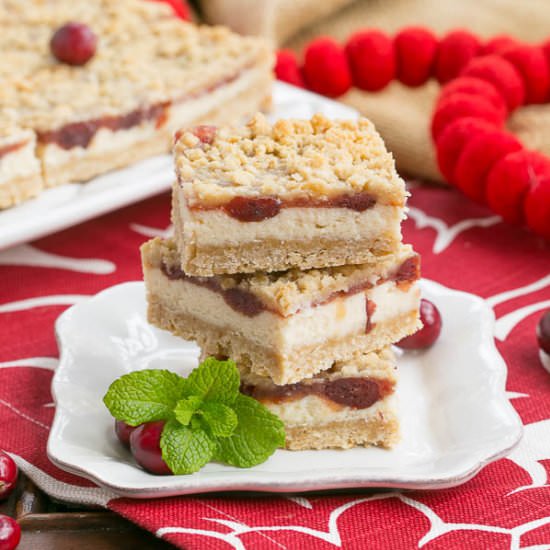Cranberry Cream Cheese Bars