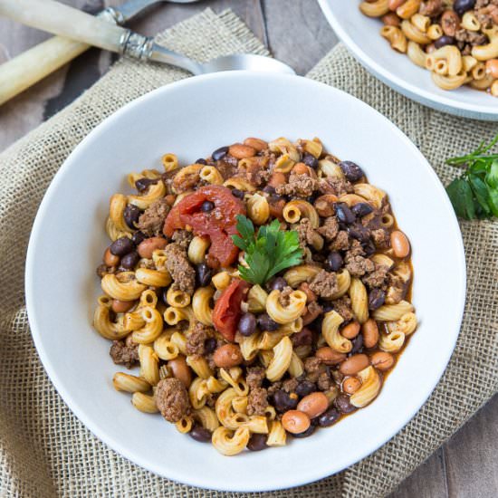 Two Bean Chili Mac