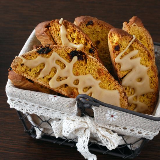 Pumpkin Coffee Biscotti