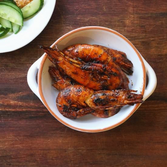 Fried Asam Prawns