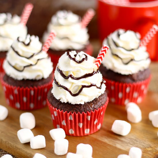 Hot Chocolate Cupcakes