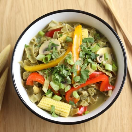 Thai Green Curry Noodle Soup