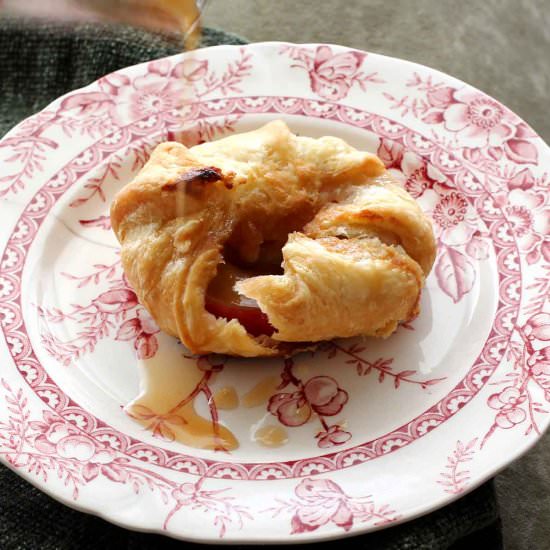 Poached Apple Pie Pockets
