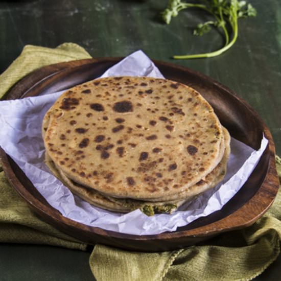 Broccoli and Paneer Paratha