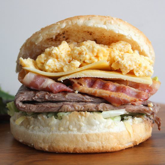 Steak and Egg Sandwich
