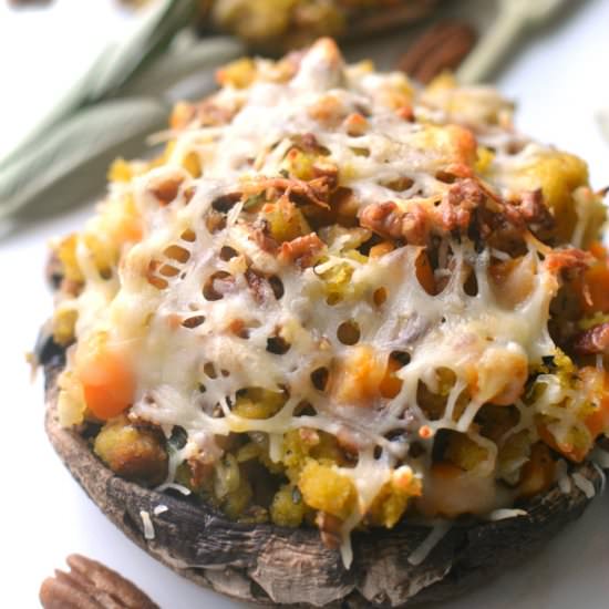 Thanksgiving Stuffed Mushrooms