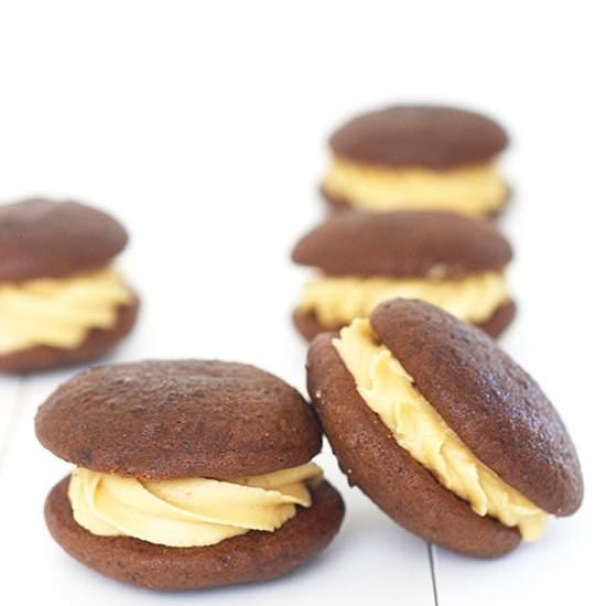 Choc Peanut Butter Whoopie Pies