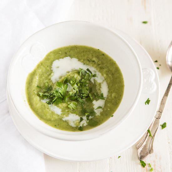 Celeriac parsnip soup