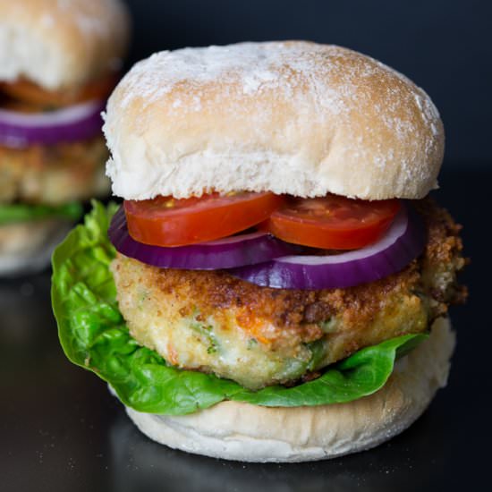 Cheesy Veggie Burgers