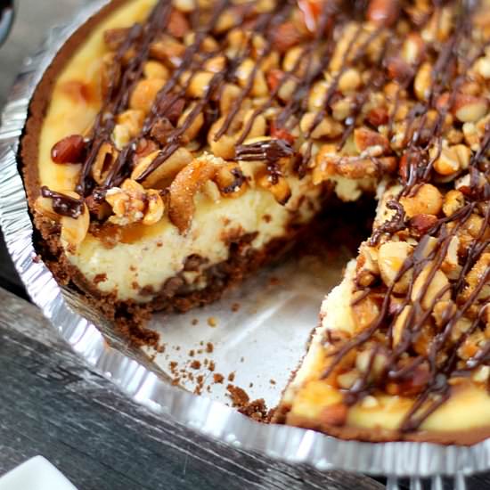 ChocolateChip Nut Crunch Cheesecake
