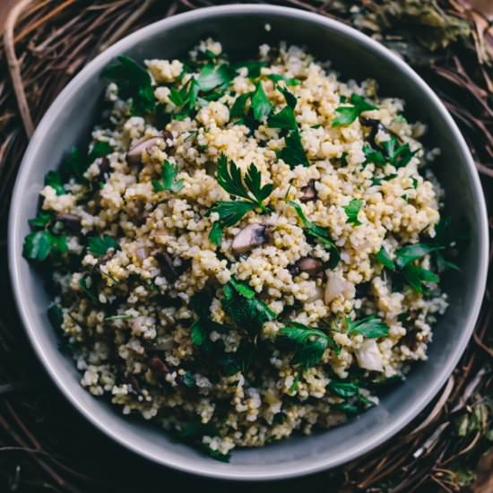 Millet Stuffing w/ Rosemary