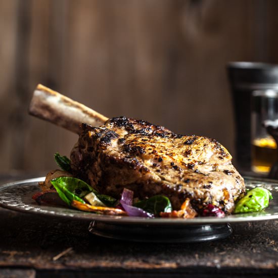 Apple and Fennel Brined Pork Chops