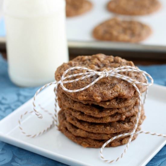 Gingersnap Oatmeal Cookies