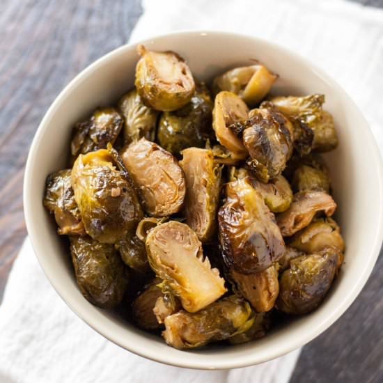 Crockpot Roasted Brussels Sprouts