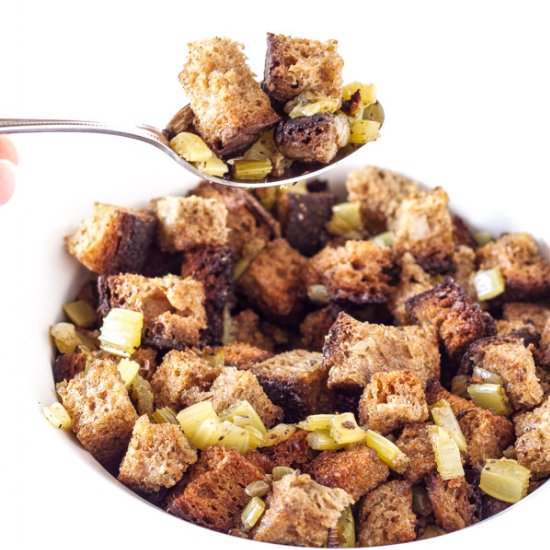 Slow Cooker Whole Wheat Stuffing
