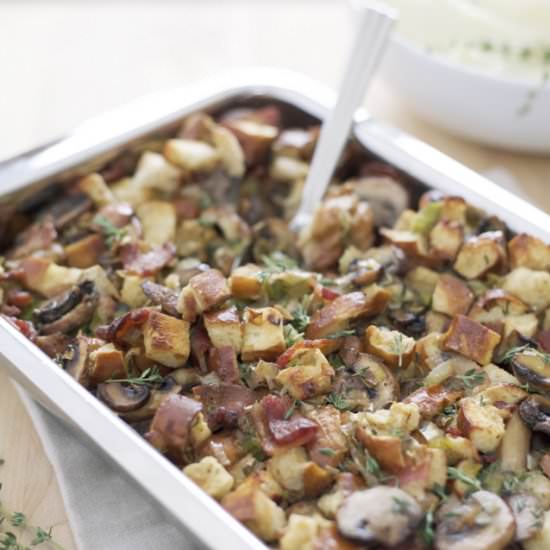 Pretzel Bread Stuffing