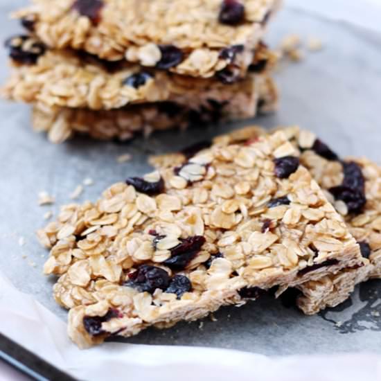 Blueberry Vanilla Granola Bars