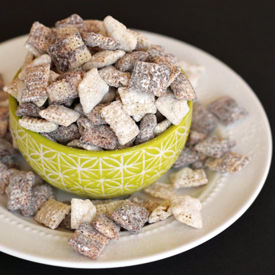 Black and White Muddy Buddies